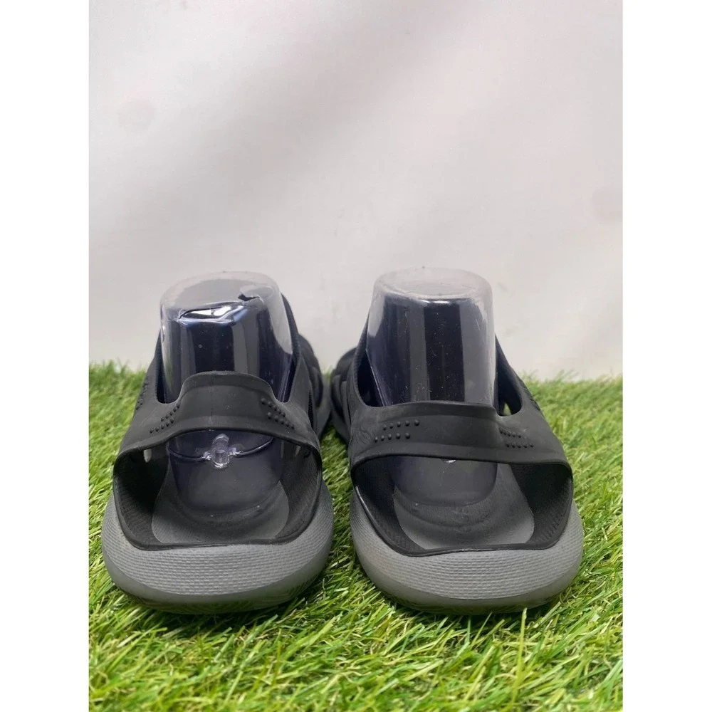 Crocs Swiftwater Mesh Wave Mens Black Gray Slingback Water Sandals US 10